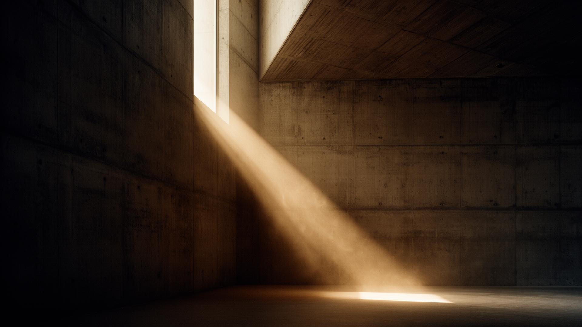 Architecture — seuil et lumière traversante